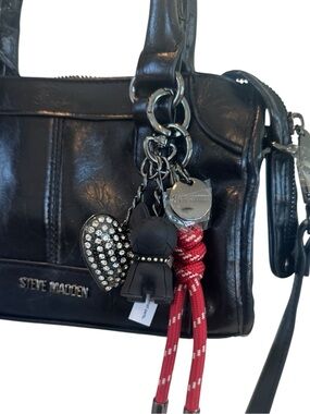Steve Madden Gomez Satchel with Bag Charm